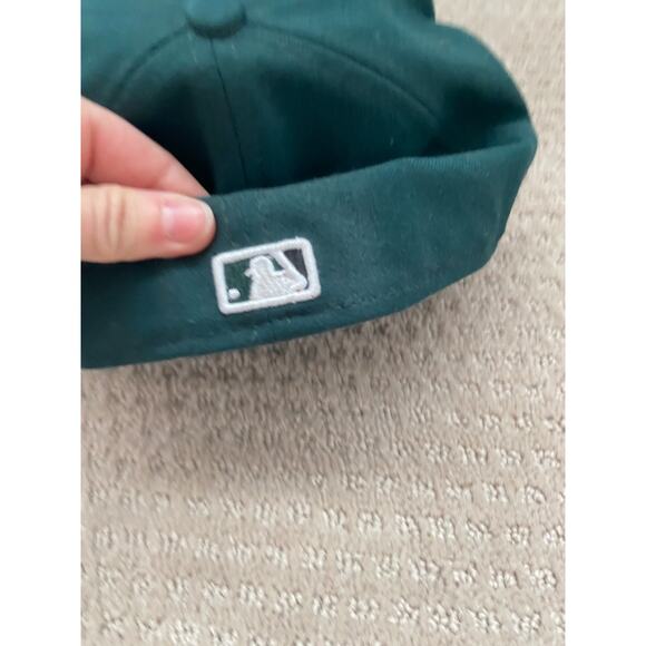 VINTAGE New Era Tampa Bay Devil Rays Hat Cap Adult 7 3/4 Green Fitted MLB - Picture 5 of 7